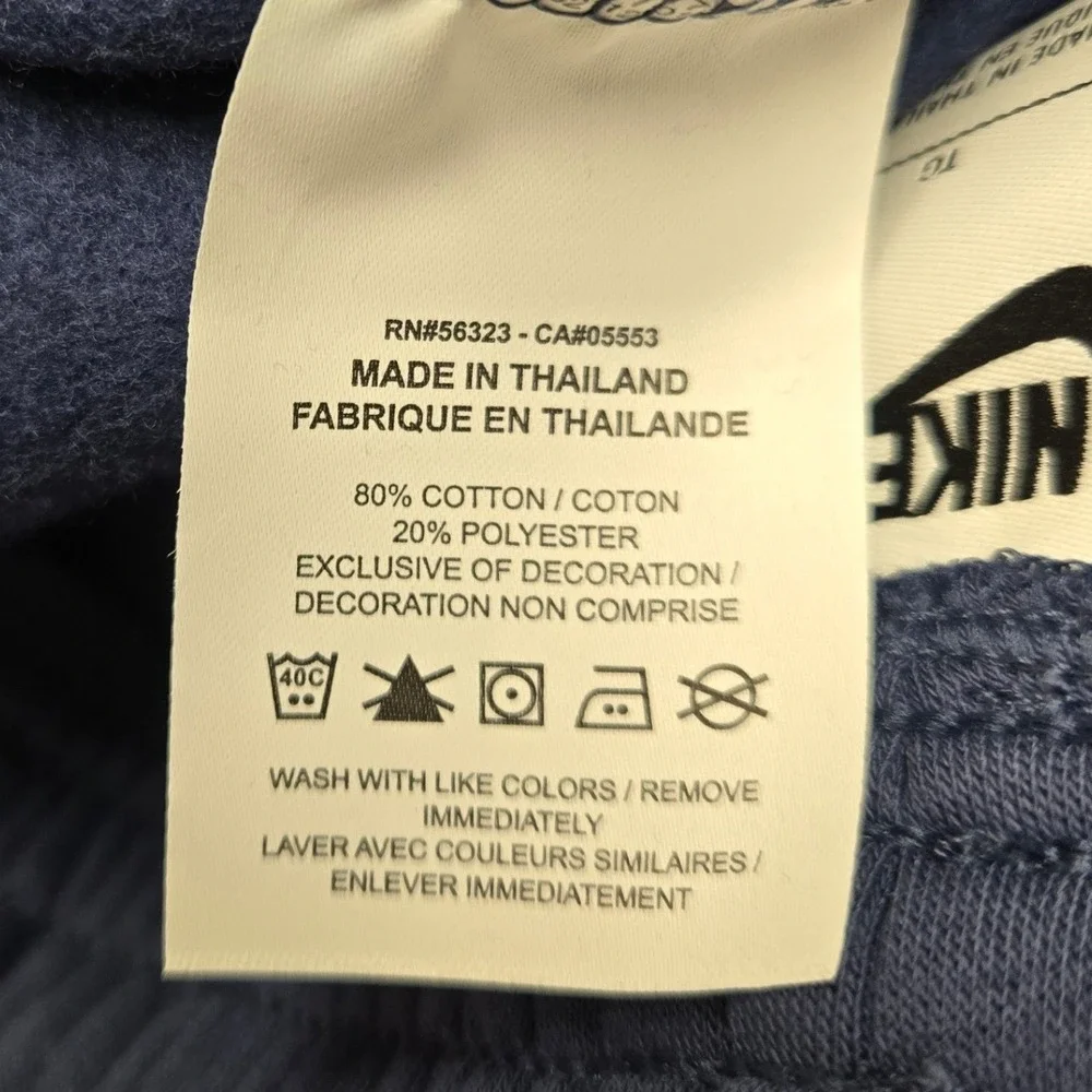 Nike Womens XL Phoenix Fleece Wide Leg Sweatpants Navy Blue High Rise Standard - Picture 7 of 14